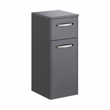 Lower bathroom cabinet 327, 30x33xH72cm, anthracite gloss