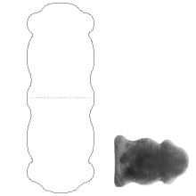 Aitādas paklāji MERINO M 2x, 50x180 cm, pelēks