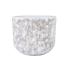 Plant holder LOUNA D37xH30cm, white/grey