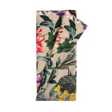 Galdauts AMAZONIA 43x116cm, ziedi/bēšs, 100%kokvilna, audums 248