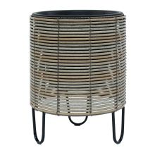 Puķu pods WICKER D36xH48cm, bēšs-pelēks