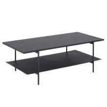 Coffee table ANGUS, 115x60xH40cm, black