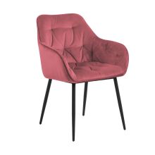 Chair BROOKE coral/black