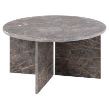 Coffee table VEGA D90xH42cm, brown
