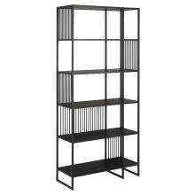 Bookcase STRINGTON 85x35xH185cm, black