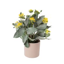 Искусственный цветок GREENLAND в горшке, тропический, микс