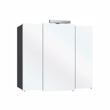 Mirrored cabinet 13-II, LED lighting, 83x20xH73cm, anthracite gloss