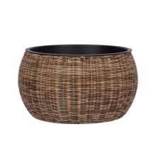 Puķu pods WICKER D48xH26cm, gaiši brūns