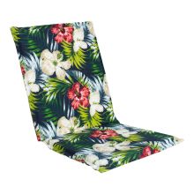 Cushion for chair SUMMER FLOWER 42x90x3cm, dark floral
