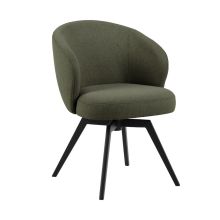 Dining chair with armrest DARLENE green