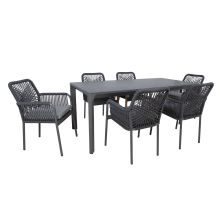 Garden furniture set CARVES table and 6 chairs