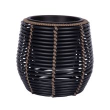 Puķupods WICKER D28x26cm, melns/brūns