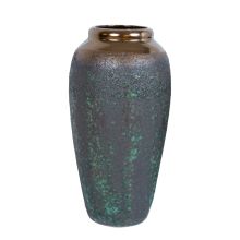 Vāze TITAN STONE H32cm, melns/zaļš, keramika