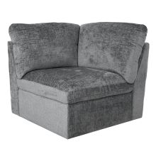 Modulārs dīvāns SAMOA, vienvietīgs stūra modulis, pelēks