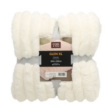 Plaid GLEN XL 200x230cm, white