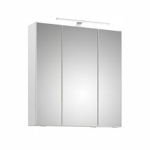 Spoguļstikla skapis ar LED apgaismojumu 30-I, 65x16xH70cm, balta glancēta