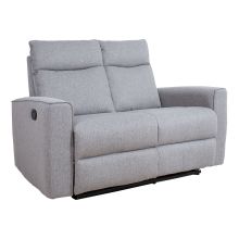 Recliner sofa MORA 2-seater with manual mechanism, grey