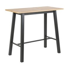 Bar table CHARA 117x58xH105cm, oak/black