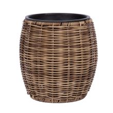 Puķu pods WICKER D20xH20cm, gaiši brūns