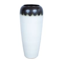 Ceramic vase TITAN STONE H90cm, brown/white