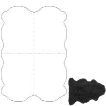 Aitādas paklāji MERINO M 4x, 90x180cm, melns