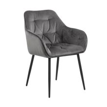 Chair BROOKE dark grey/black