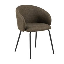 Ēdamistabas krēsls ar roku balstiem ELEANOR zaļš