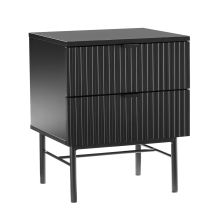 Naktsskapītis SEQUENCE ar 2 atvilktnēm 45x40xH55cm, melns