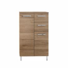 Lower bathroom cabinet 313, 60x33xH100,5cm, oak