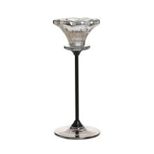 Candlestick CHANLE H18cm, grey