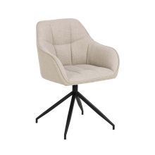 Chair BRENDA with armrest, beige