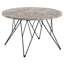 Coffee table PRUNUS D80xH46,2cm, brown/black