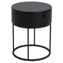 Bedside table POLO D40xH51cm, black