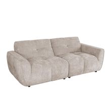 Sofa DAMALI 2-seater, light brown