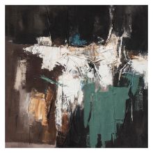 Картина маслом 120х120см, абстрактный вечер