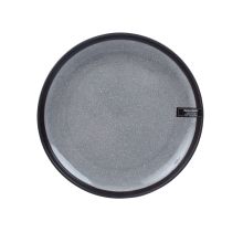 Plate RITA D26cm, black/grey
