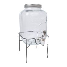 Glass jar PARTY 4L, with iron stand