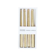 Антикварная свеча CAROL 4 шт. 20 см золотая