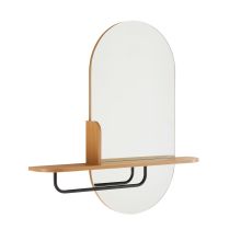 Spogulis AALBORG ar plauktu 92x15xH93cm, ozols