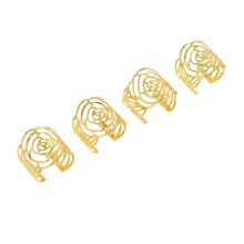 Napkin rings GLAMOR 4pcs, rose
