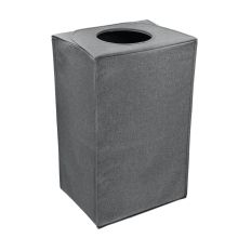 Корзина для белья MAX DAY 40x30xH63см, темно-серая