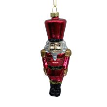 Ziemassvētku rotājums JOY NUTCRACKER 15.5cm, stikls