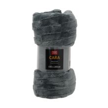 Plaid CARA 150x200cm, dark grey