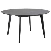 Dining table ROXBY, D140xH76cm, black