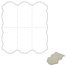 Aitādas paklāji MERINO M 6x, 130x180 cm, balts