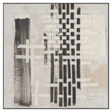 Glezna ar rāmi 80x80cm, abstrakts raksts