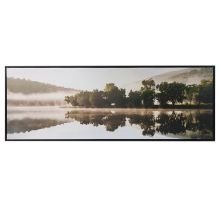 Wall art WALLY 50x140cm, fog on the lake