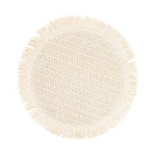 Table mat SUZAN D38cm jute, white