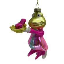 Christmas ornament JOY FROG PRINCE 12.5cm, glass