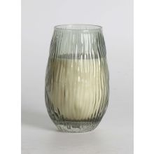 Aromātiskā svece stiklā NATURE GREEN H13,5cm, Evergreen